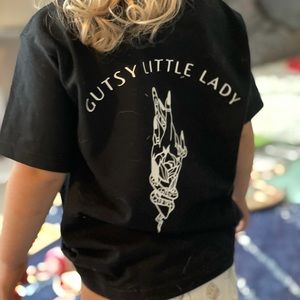 Gutsy little lady shirt for toddler girl